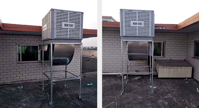 海聯不銹鋼公司生產拋光車間安裝星科環保空調