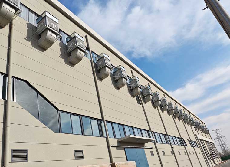 鞋廠降溫通風換氣，應用環保空調