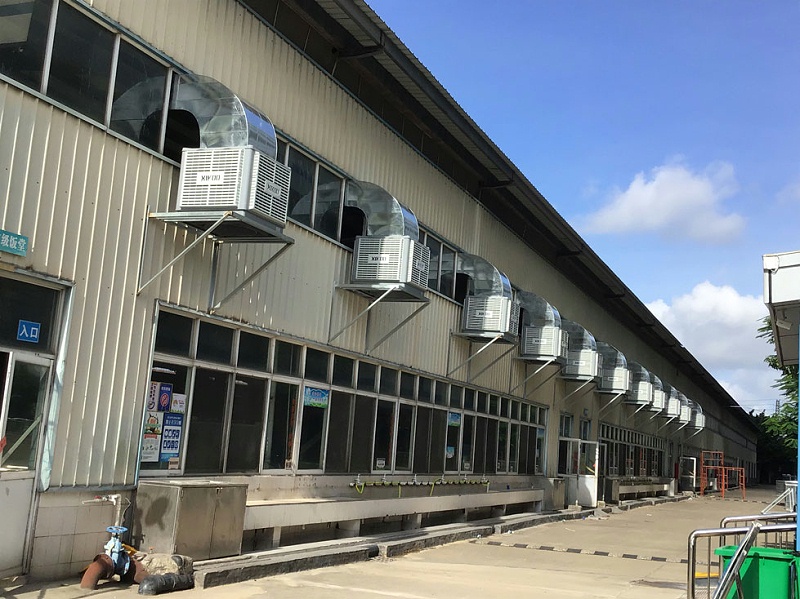 掛墻式冷風(fēng)機(jī)應(yīng)用于學(xué)校飯?zhí)檬程媒禍赝L(fēng)